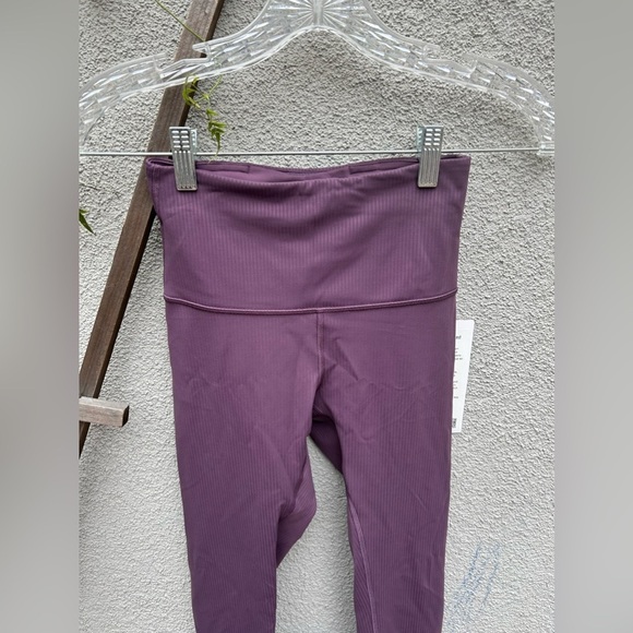 Lululemon Wunder Train High-Rise Ribbed Tight 28" size 2 NWT grape thistle - Picture 5 of 6